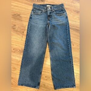 Levies super low dark blue jeans